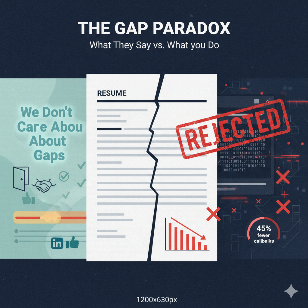 Career gap on resume impact analysis 2025