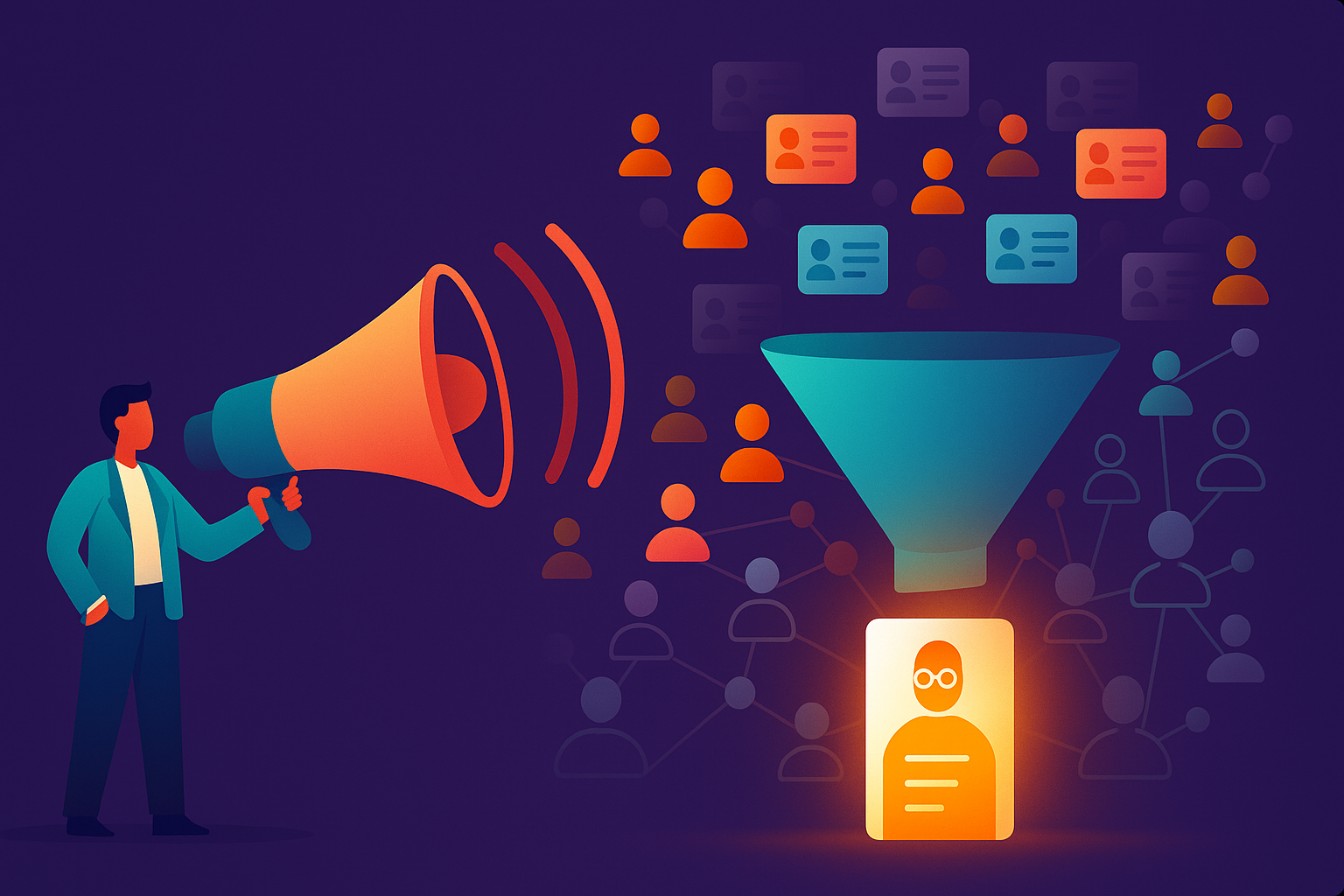 Visual breakdown of how recruiters search LinkedIn profiles using keywords and filters